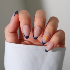 West Virginia Mountaineers Press-On Nail Set